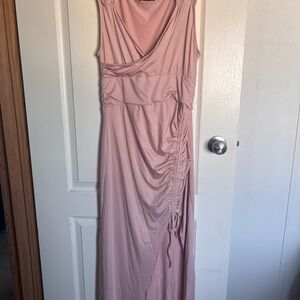 Chic Asymmetrical Pink Women's Dress